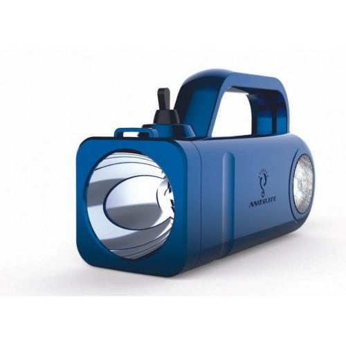 Andslite LED Torch Light Nano 2.0 Rechargeable 3w Torch and 1.5w Emergency Light 4V/4.5 Ah SMF Lead Acid Battery Charger Bc4 Big Pin Backup Time Torch 5+ Hours Emergency Light 10+ Hours