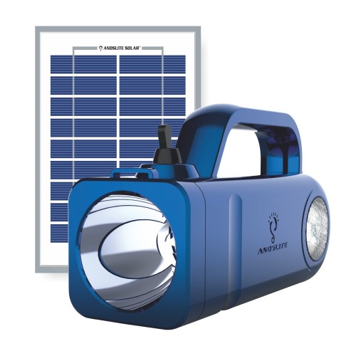 Andslite LED Rechargeable Light Nano Solar Battery 4V/4.5 AH SMF LED Power 2w Solar Panel 4w Luminous 120Im/w Charging Time 15 to 20 Hours Backup Time 12+ Hours Charger BC4 Big Pin Charger not included
