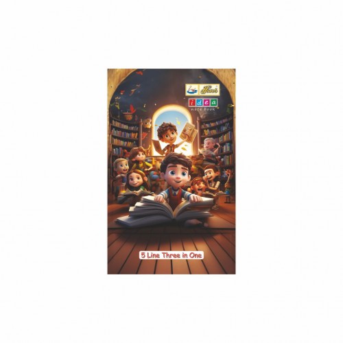 Hans Idea Notebook (3 in 1 Notebook) 5-Line B5 56 GSM 220 Pages