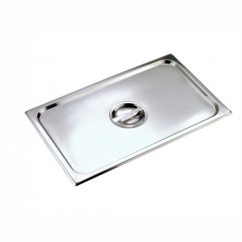 Anupam Gastronorm Pan Heavy Duty SS304 1/1 With Lid Size 20.8 X 12.8 X 6 inch Capacity 20 ltr