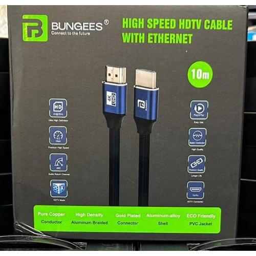 Bungees HDMI Cable 4K 60Hz 1080P With Ethernet 18 Gbps Speed 10 Mtr 4K Ultra HD