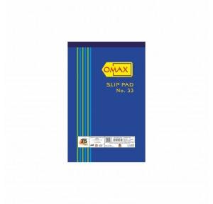 Omax Writing Pad 33 No 1/8 50 GSM 70 Sheets