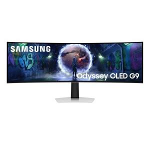 Samsung Monitor LS49DG930SWXXL 49 inch 124.4 cm Odyssey OLED G9 Gaming Curved Smartchoice Dual QHD 5120x1440 240Hz 0.03ms DCI 99% OLED Safeguard FreeSync Premium Pro G-Sync HDR10+ Gaming, HAS Silver 28.4Dx119.5Wx52.9H cm 12.9kg