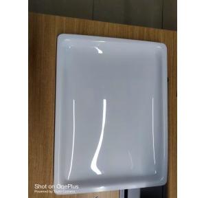 Serving Tray Finish High Gloss White Acrylic Rectangular 12x16 inch