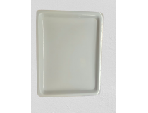 Serving Tray Finish High Gloss White Acrylic Rectangular 12x16 inch