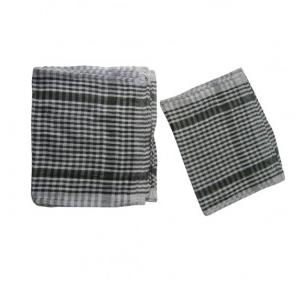 Big Checked Cloth Black