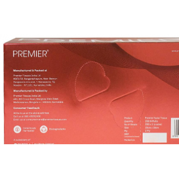 Premier Face Tissue Paper Pack of 200