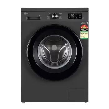 LG Washing Machine FHB1207Z2M  Fully Automatic Front Load 5 Star DD Technology Steam Wash 6 Motion 7kg Touch Panel Middle Black