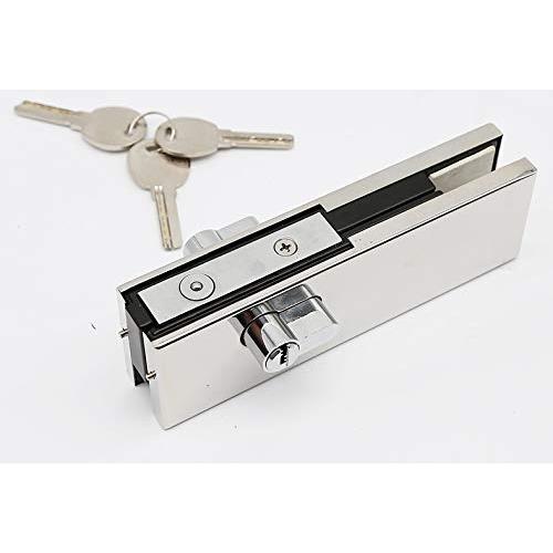 Patch Lock SS Heavy Duty For Glass Door Bottom Both Side Key