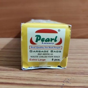 Pearl Garbage Bags Extra Large 30x37 Inch 40 Micron Pack of 8