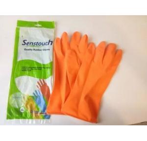 Senstouch Hand Gloves Rubber Orange 1 Pair