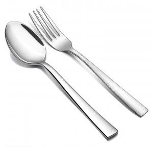 Spoon & Fork Set Impress Stainless Steel 18 cm 16 Gauge