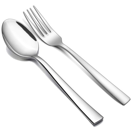 Spoon & Fork Set Impress Stainless Steel 18 cm 16 Gauge