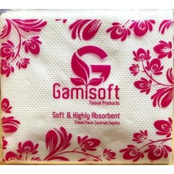 Gamisoft Tissue Paper Napkin 2Ply 10x10cm Pack of 50