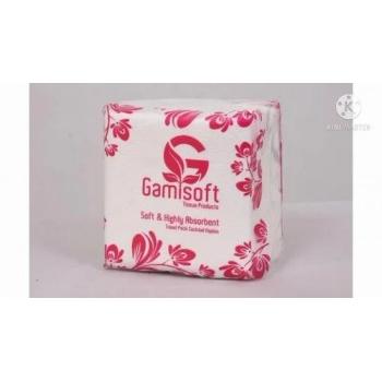 Gamisoft Tissue Paper Napkin 2Ply 10x10cm Pack of 50