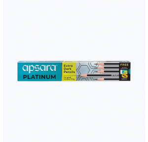 Apsara Platinum Pencils Black Pack of 10