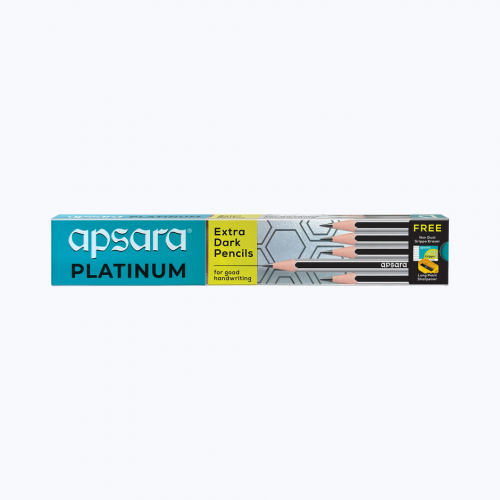Apsara Platinum Pencils Black Pack of 10