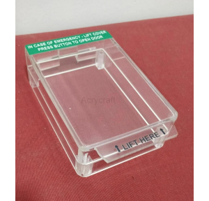 Acrylic Cover For Manual Call Point Size 125x150x50 mm