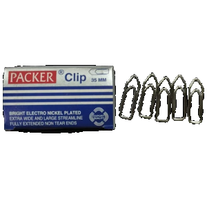 Packer Gem Clips 35mm Pack of 80