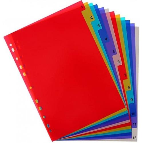 File Separator 1 to 12 Synthetic