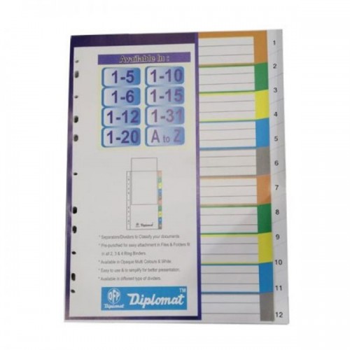 File Separator 1 to 20 Synthetic