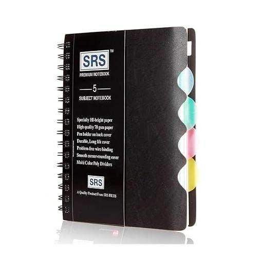 SRS Spiral Notebook 5 Subject B5 70 GSM 300 Pages