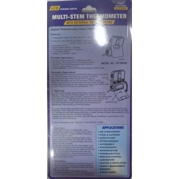 Digital Multi-Stem Thermometer ST-9283B With LCD Display