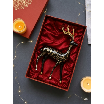 Deer Curio Brass 7x9.5 inch 400gm Pack of 2