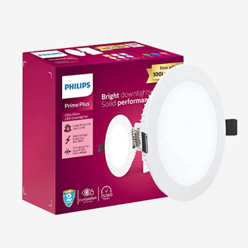 Philips Prime Plus Ultra Glow LED Downlight 6500K 15W Cool White