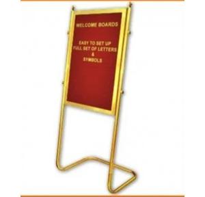 Welcome Board Gold Color With Alphabet Set Display Size 33x22 inch SS 5x2ft