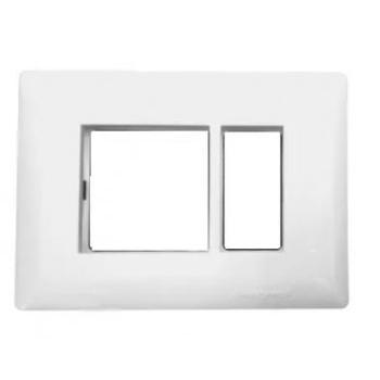 Honeywell Front Plate Surface Box With Socket And Switch EW2103WHI EVO 3M White