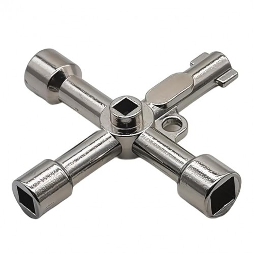 Electrical Cabinet Key 4 IN 1 Surface Polished Antirust 4 Way Utilities Key