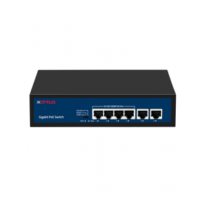 CP Plus 4x Gigabit PoE with 2x Gigabit Uplink GPU4G2 Unmanaged PoE Power Budget: 48W 200 mm x 118 mm x 44 mm 600g