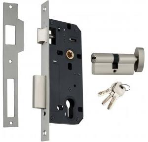 Geze Mortise Sash Lock 168463 55/72 With Fixing Screw With Cylinder 9168490 With Both Side Key