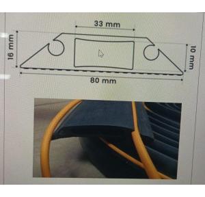 Cable Cord Cover 16x80x33x10 mm 10 mtr Black