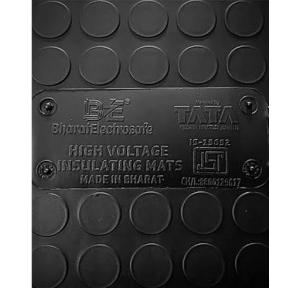Bharat Electrosafe Electrical Insulating Mat Width 1mtr Cat-III 3300V 2mm Black
