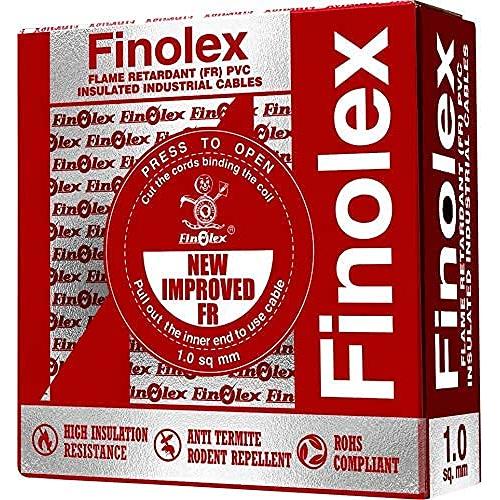 Finolex Wire FR PVC 6 Sqmm Insulated Industrial 5 Core 10 mtr Black