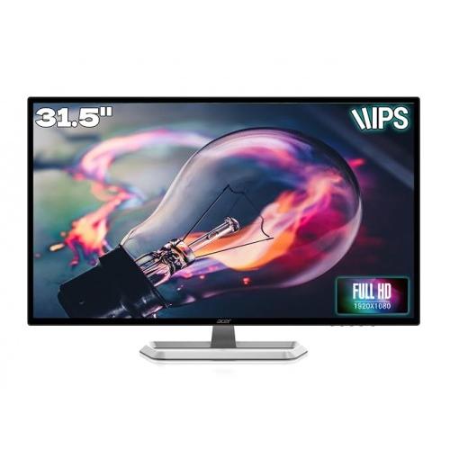 Acer LED Monitor EB321HQ A Widescreen 31.5 inch IPS 1920 × 1080 Full HD 16:9 Wall Mountable Half Glare Response Time 4 ms GTG  Ports 1×HDMI 1.4+1×VGA 75Hz 300 Nit 52 W 110v AC 220v AC