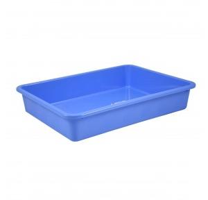 Tray Rectangular Unbreakable Plastic Large Size 300g 45x32x9 cm Blue