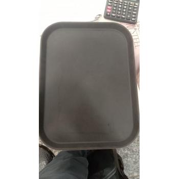 Tray Anti Skid Serving  Black Plastic Rectangle 30.5x40.6 cm(12x16 inch)