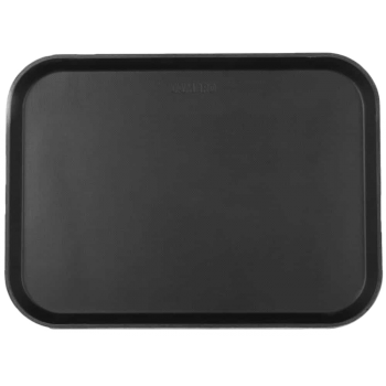 Tray Anti Skid Serving  Black Plastic Rectangle 30.5x40.6 cm(12x16 inch)