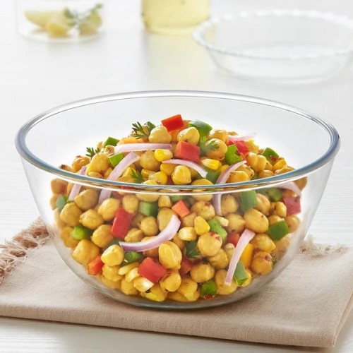 Borosil Bowl  Mixing And Serving 27x27x12.5 cm Glass 4.4 Ltr