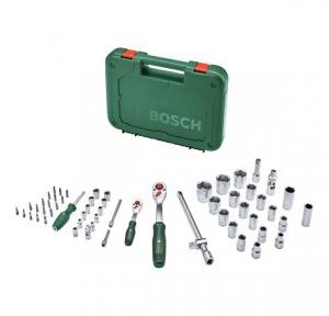 Bosch Ratchet Set 1600A02Z9G High Torque 1/2 inch and 1/4 inch Drive Pack of 57