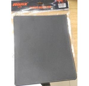 Ranz Gaming Mouse Pad L11 Smooth Fabric Surface and Anti Slip Rubber Base Standard Size Black