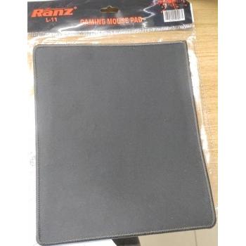 Ranz Gaming Mouse Pad L11 Smooth Fabric Surface and Anti Slip Rubber Base Standard Size Black
