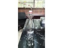 Water Bottle With Flip Top Cap 1000ml Glass