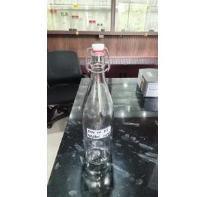 Water Bottle With Flip Top Cap 1000ml Glass