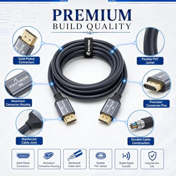 Ravtron HDMI 2.0 Cable R-HD10 Ethernet Male to Male 10mtr 4K 60Hz 1080p Full HD 3D