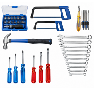 Taparia Combination of Tools Screw Drivers Slotted(Small 713, Medium 725, Large 828), Philips Type (Small P3 860 60, Medium P5 861 150, Large P8 863 200), Hammer MH300, Screwdriver Set Taparia-840,Hexa (Small HFJP 6, Large HFSA 12) Spanner Set – Metric (6