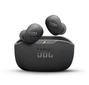 JBL TWS EarBuds Wave Buds 2 Wireless BluetoothV5.3 ANC Mode Multi Connect App for Customized Extra Bass Eq Relax Mode Speed Charge USB Type C 40H Playback 4 Mics 110 dB Earpiece Oval Shape IP54 Black
